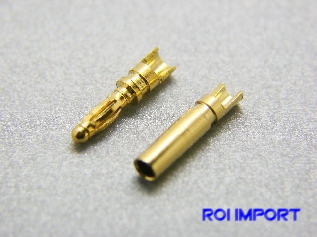 Connectors banna oro 2 mm (M/F)
